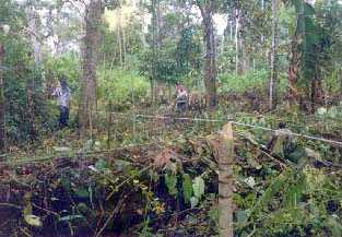 Medicin de terreno para la instalacin del mdulo